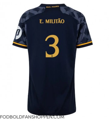 Real Madrid Eder Militao #3 Udebanetrøje Dame 2023-24 Kortærmet